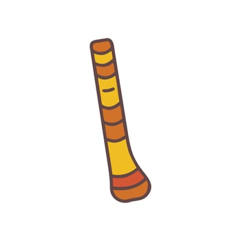 Stylish Didgeridoo Icon for Artists vector