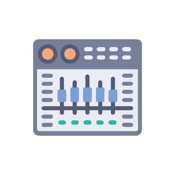 Creative Digital Soundboard Icon Design vector