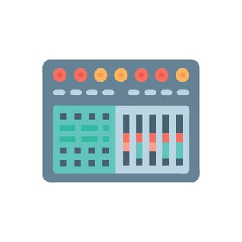 Stylish Digital Soundboard Icon vector