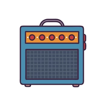 Stylish Guitar Amp Icon for Events vector