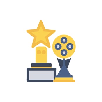 Vibrant Movie Awards Icon for Events vector