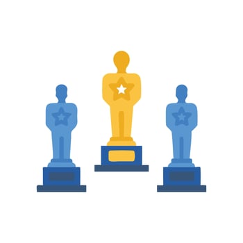 Stylish Movie Awards Icon for Recognition vector