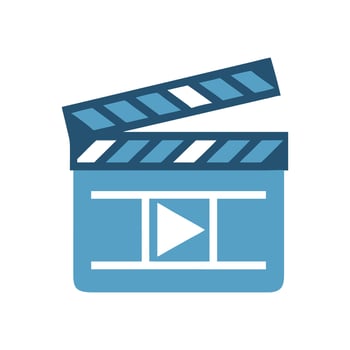 Film Clapperboard Icon for Directors vector