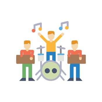 Music Band Icon for Artists vector