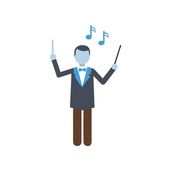 SVG Icon for Music Conductors vector