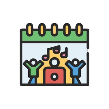 Icon for Music Festival Celebrations vector