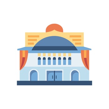 Symphony Hall Icon for Music Events vector