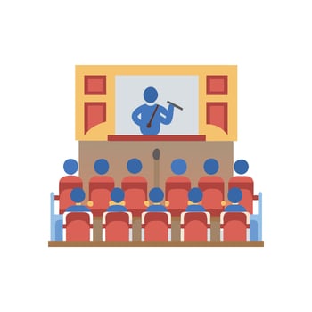 Icon for Music Symphony Halls vector