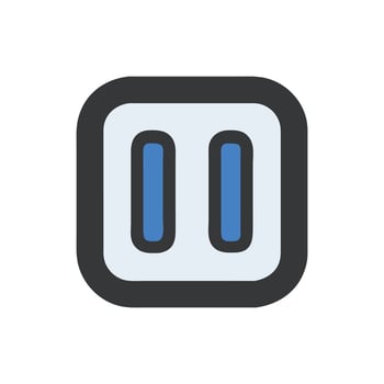 SVG Icon for Music Pause vector