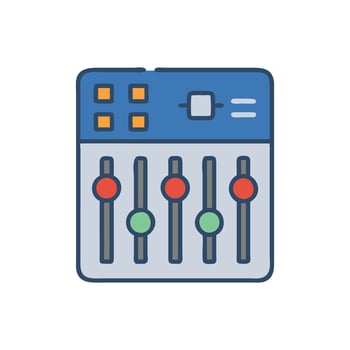 Sound Mixing Icon for Audio Production vector
