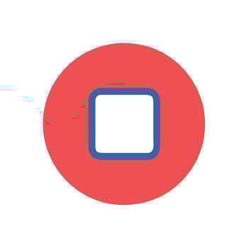 SVG Icon for Music Stop Button vector
