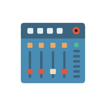 Icon for Mixing Consoles in Sound Production vector