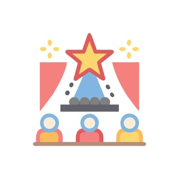 Talent Show Icon for Competitions vector