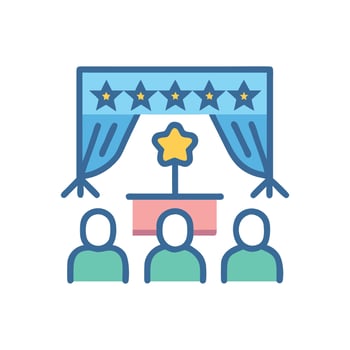 Icon for Talent Competitions vector