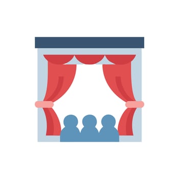 SVG Icon for Theater Curtains vector