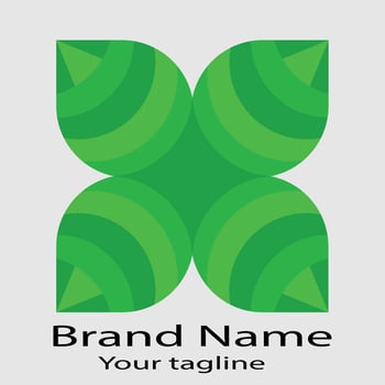 Commercial Unique Beautiful Abstract logo design For business company. Color editable. vector