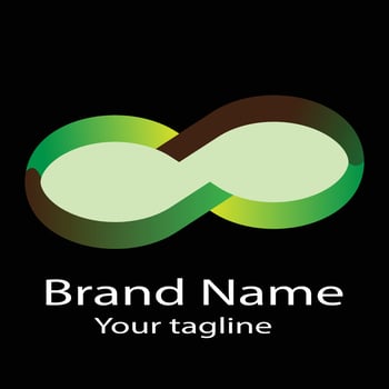tremendous Unique Abstract logo design with different designs of the same shape For business company. Color editable. vector