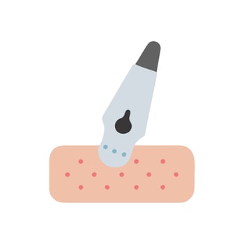 Modern Blackhead Remover Icon for Cleansing vector