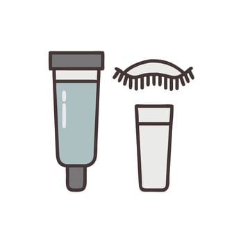 Chic Eyebrow Gel Icon for Perfect Brows vector