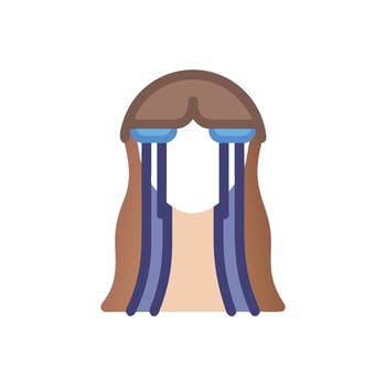 Chic Hair Extensions Icon for Volume vector