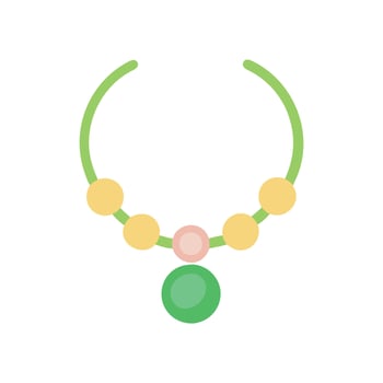 Stylish Necklace Icon for Special Occasions vector