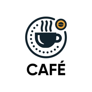 cafe or coffee line art logopremium design vector