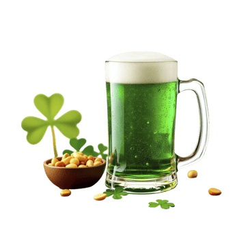 St patrick's day beer mug png