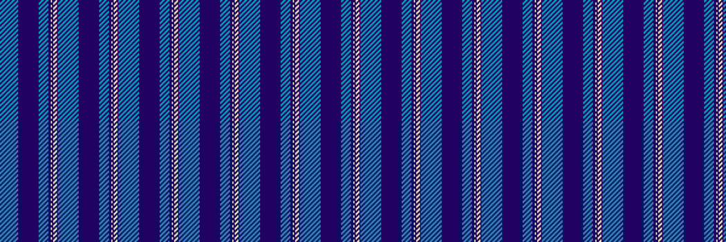 Motif lines stripe vertical, naked seamless textile pattern. Celebrate fabric texture background in indigo and cyan colors. vector