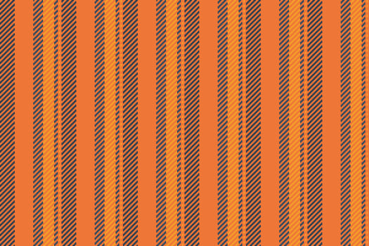 Sixties texture background seamless, britain vertical textile lines. Material fabric stripe pattern in orange and blue colors. vector