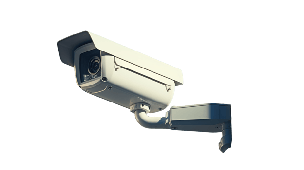 CCTV Surveillance Camera on Transparent Background, Capturing and Observing Suspicious Activity png