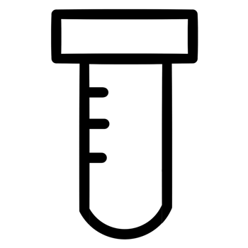 A test tube with a white line on it png