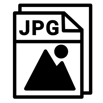 Jpeg logo with a mountain in the background png
