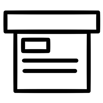 A white box with png