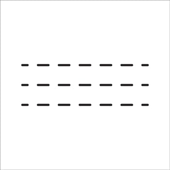 Set of seamless straight lines of different styles dots, dashes, square dots, zigzag vector