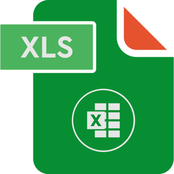 Xls File Format Icon Rounded Shapes And Spacing png