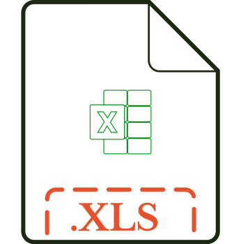 Xls File Icon Orange Rounded Outline png