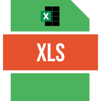 Xls Icon Cinnabar Fill png