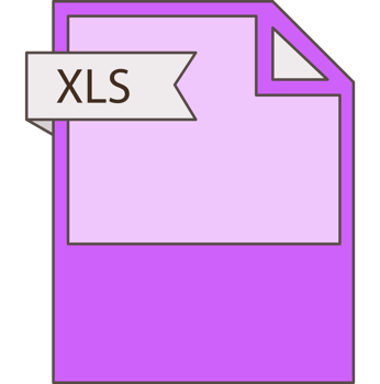 Xls File Format Icon Minimal Design Element png