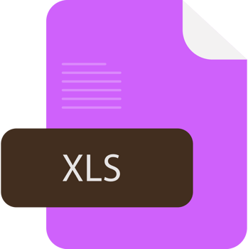 Modern Xls File Extension Rounded Lines And Shape png