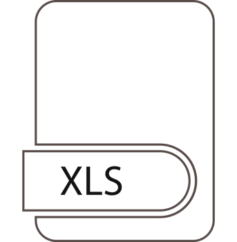 Creative Xls File Format Icon Black Outline And Light Color Graphic png