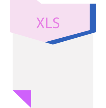 Modern Xls File Format Minimal Icon png