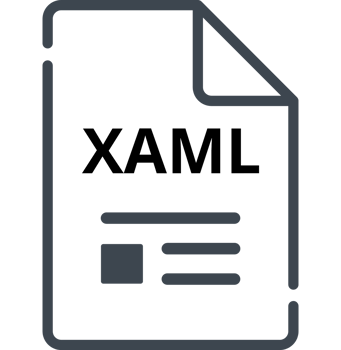Xaml File Icon Minimal Outline With Symbols Art png