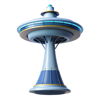 serene rustic Space Elevator Reaching for the detailed png