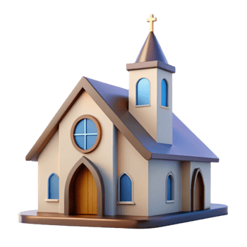 wonderful artistic Modernist church, minimalist design, stained glass windows, soft natural light, spiritual, authentic png