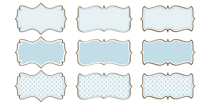 Vintage Frame Set vector