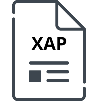 Xap File Icon Minimal Outline With Symbols Art png