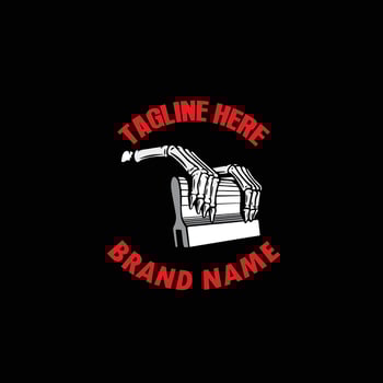screen printing logo brand ready eps 10 format vector