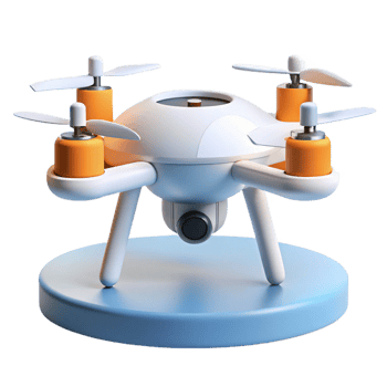 elegant rustic A solitary drone hovering in a sterile white room, sharp focus, minimalist style exclusive png