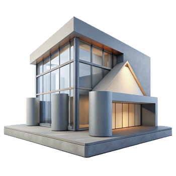 vibrant artistic A Modern Art Museum Minimalist premium png