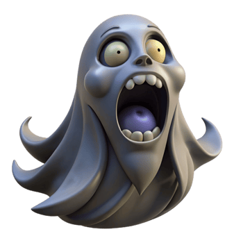 elegant minimalist A banshee wailing in the moonlight, ghostly and haunting, Gothic style genuine png